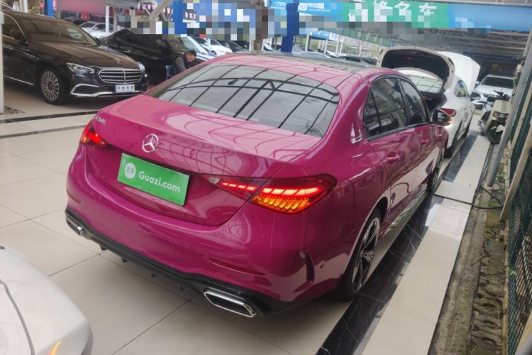 Used Mercedes-Benz C-Class 2022 C 260 L Obsidian Night Sport Edition Rear Right 45 Deg