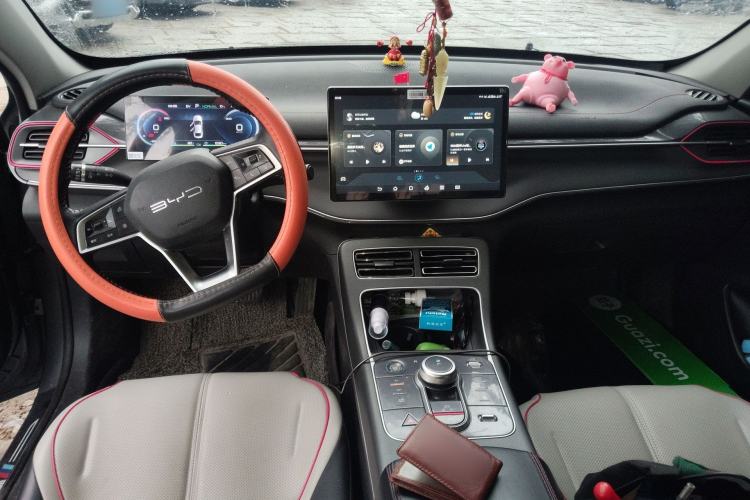 Used BYD Destroyer 05 2022 DM-i 55KM Luxury Model Center Console