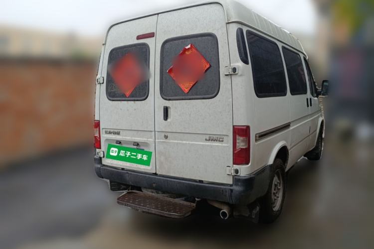 Used JMC Transit 2019 2.8T Commercial Version Short Wheelbase Mid-Roof 6-Seater China VI JX493 Rear Right 45 Deg