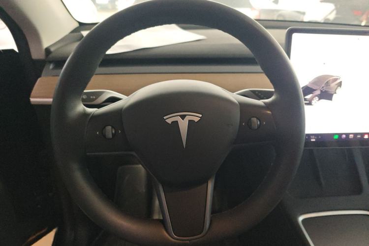 Used Tesla Model Y 2021 Standard Range Rear-Wheel Drive Version Steering Wheel