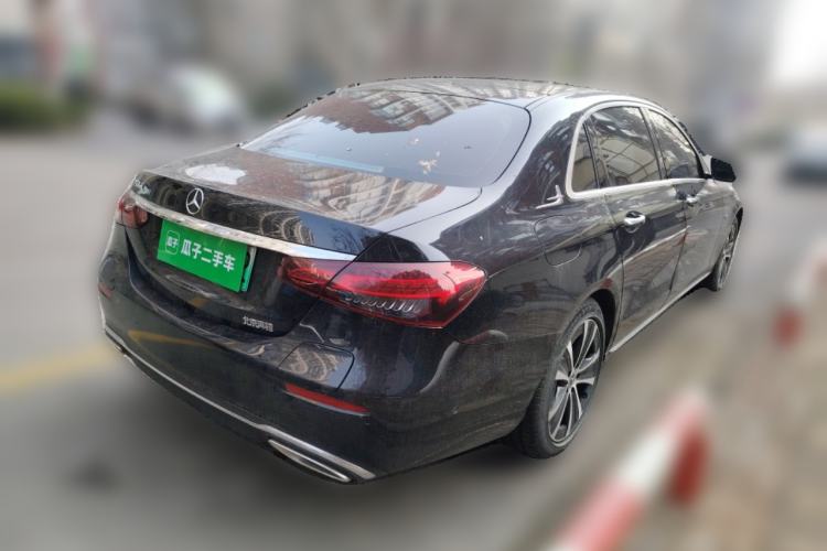 Used Mercedes-Benz E-Class New Energy 2021 E 350 e L Plug-in Hybrid Sedan Rear Right 45 Deg