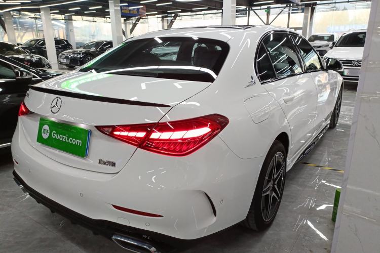 Used Mercedes-Benz C-Class 2025 C 260 L Obsidian Night Sport Edition Rear Right 45 Deg