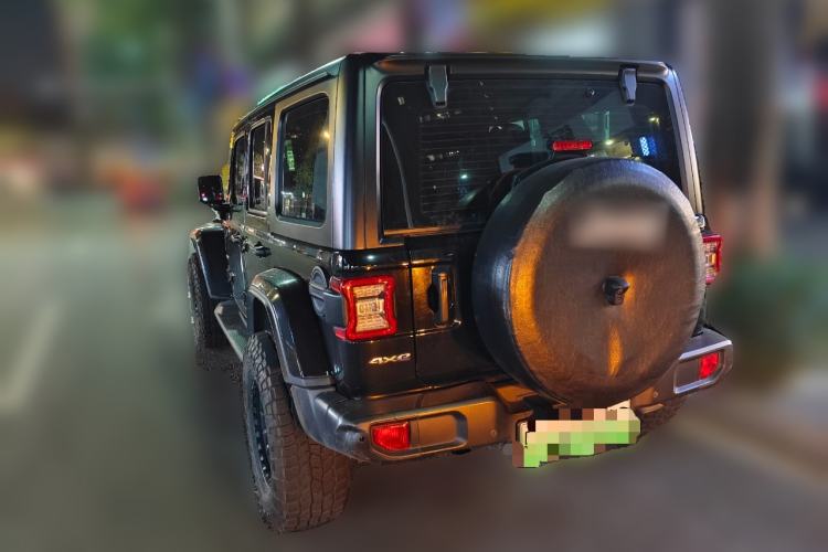 Used Jeep Wrangler New Energy 2021 Four-Door 2.0T 4xe Sahara Rear Left 45 Deg