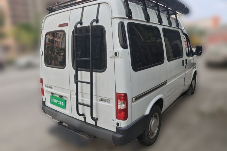 Used JMC Transit 2019 2.8T Commercial Version Short Wheelbase Mid-Roof 6-Seater China VI JX493 Rear Right 45 Deg