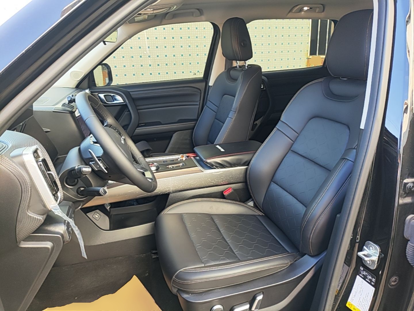 Vordere Reihe im Auto