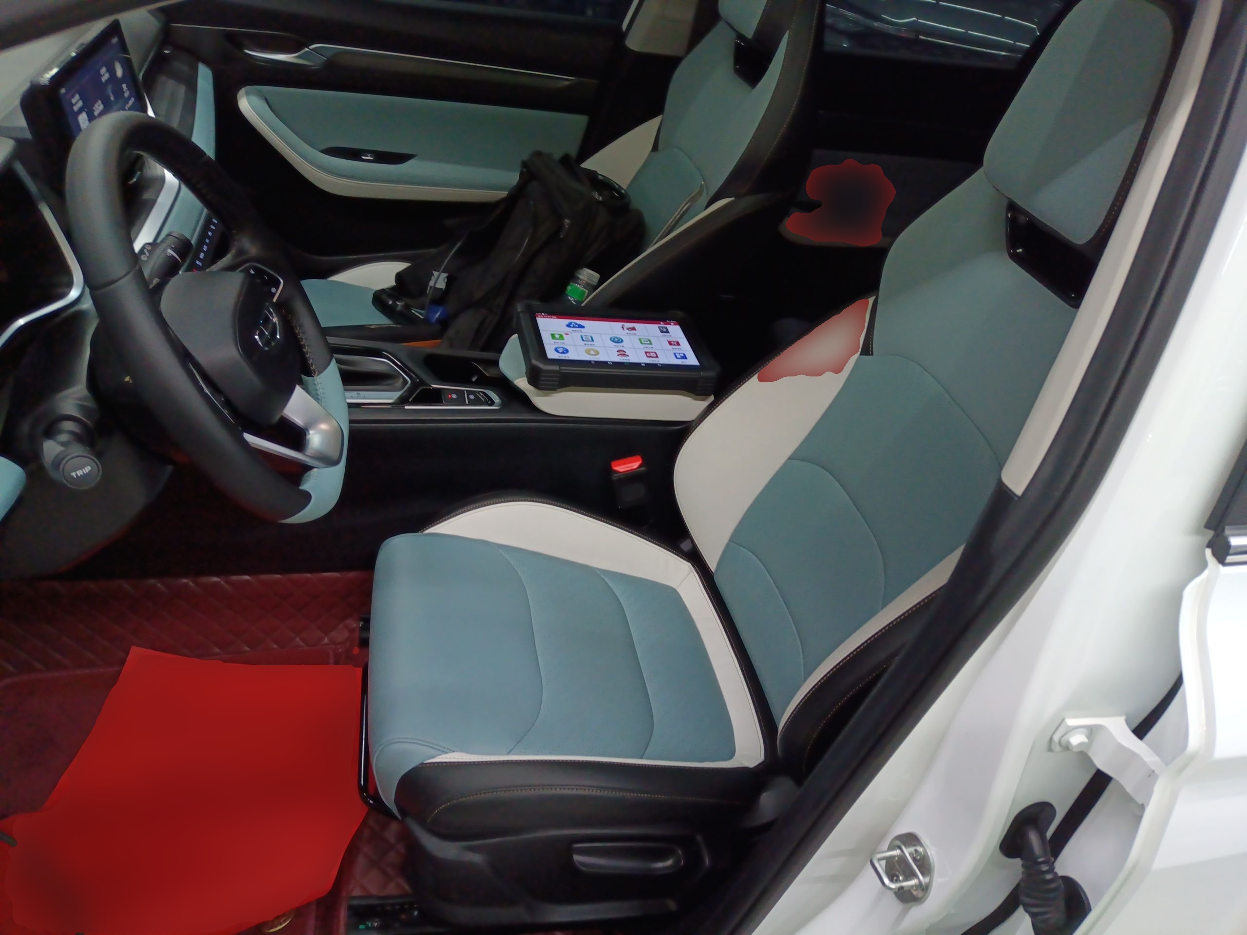 Переднее сиденье в автомобиле