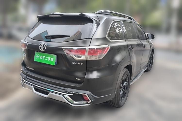 Used Toyota Highlander 2017 2.0T Four-Wheel Drive Elite Edition 7-Seater Rear Right 45 Deg