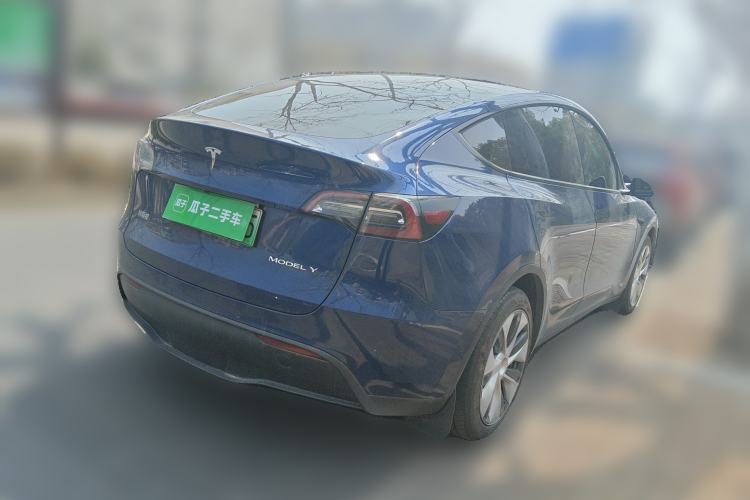 Used Tesla Model Y 2021 Long-Range All-Wheel-Drive Version Rear Right 45 Deg