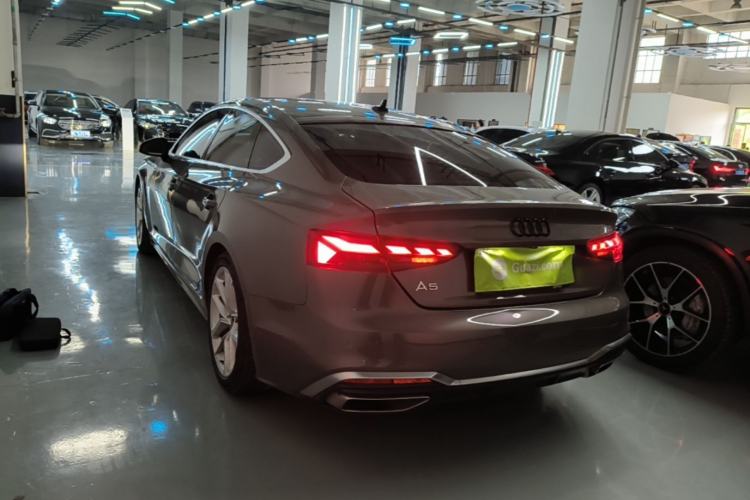 Used Audi A5 2023 Sportback 40 TFSI Fashionable and Dynamic Model Rear Left 45 Deg