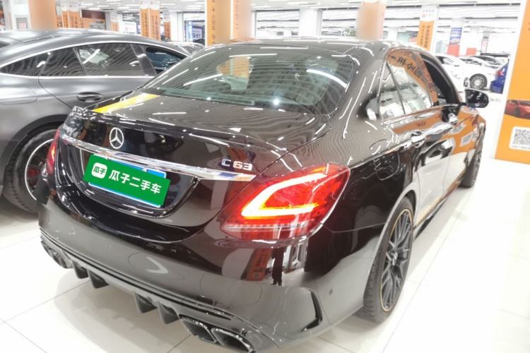 Used Mercedes-Benz C-Class AMG 2021 AMG C 63 Night Edition Rear Right 45 Deg