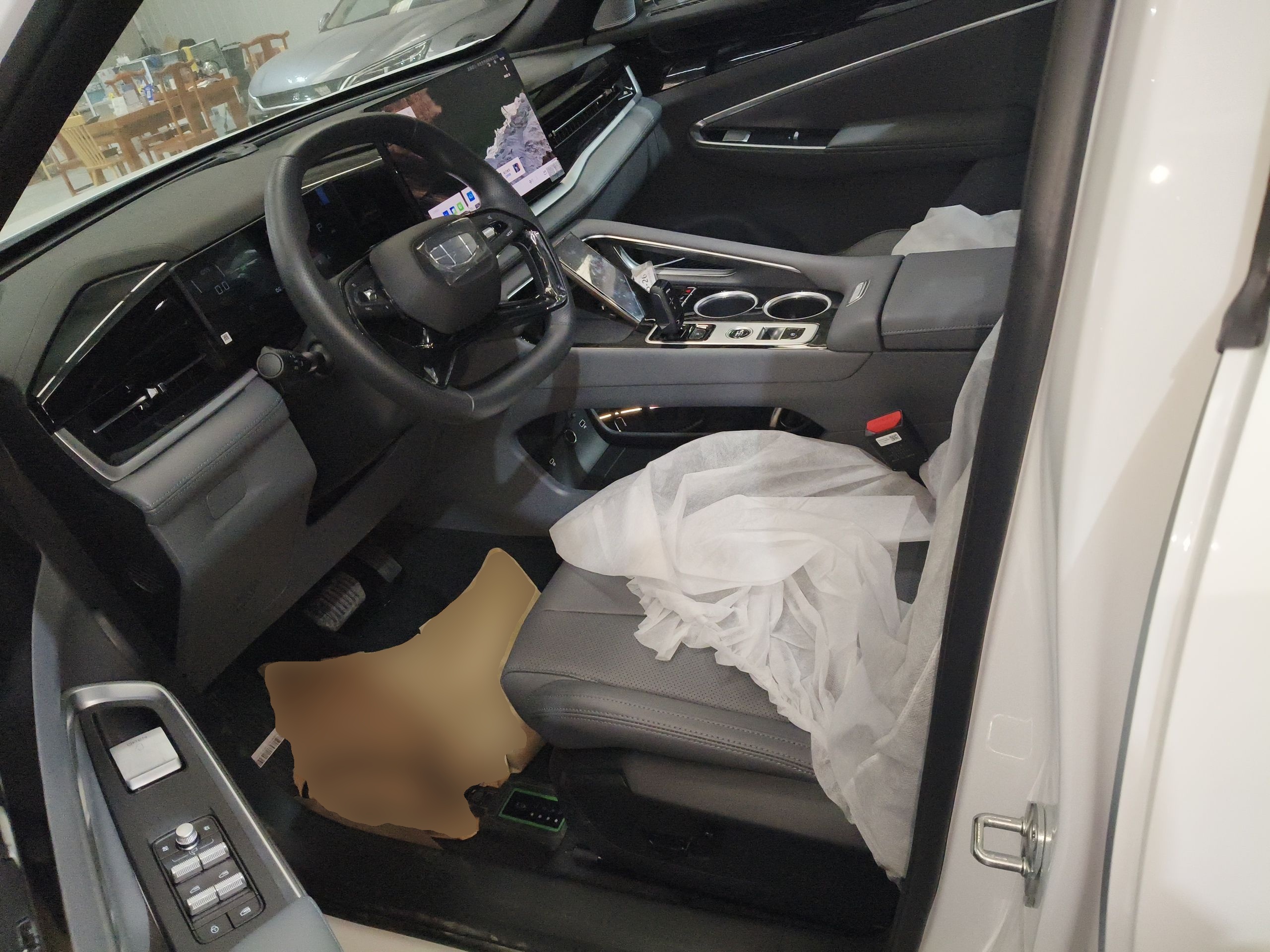 Переднее сиденье в автомобиле