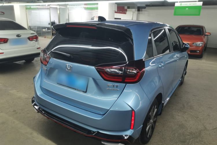 Used Honda Fit 2021 1.5L CVT Trendy Sports Edition Rear Right 45 Deg