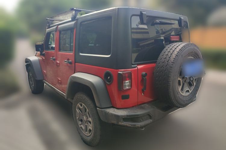 Used Jeep Wrangler 2013 3.6L Rubicon four-door model Rear Left 45 Deg