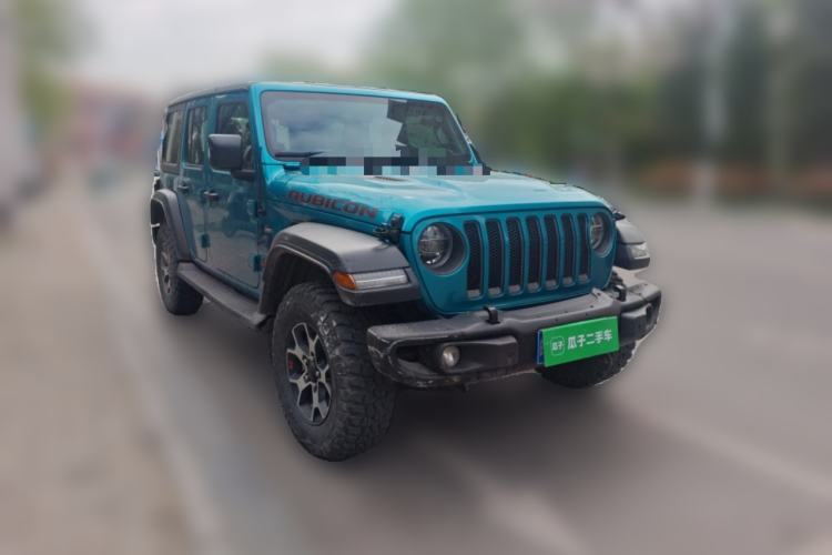 Used Jeep Wrangler 2019 2.0T Rubicon Four-Door Version China VI Emission Standard Front Right 45 Deg