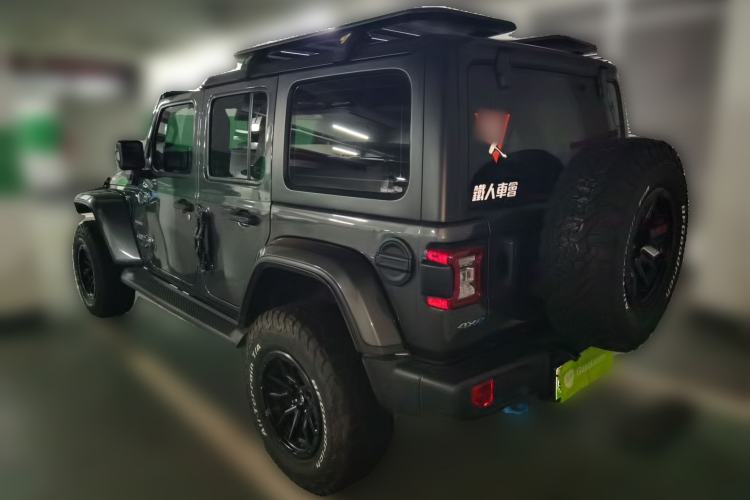 Used Jeep Wrangler New Energy 2021 Four-Door 2.0T 4xe Sahara Rear Left 45 Deg