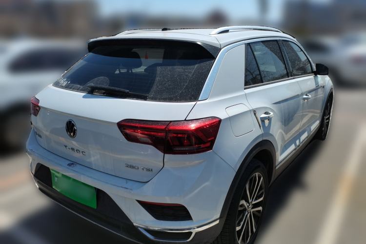 Used Volkswagen T-ROC 2021 280TSI DSG Two-Wheel Drive Comfort Connect Edition Rear Right 45 Deg