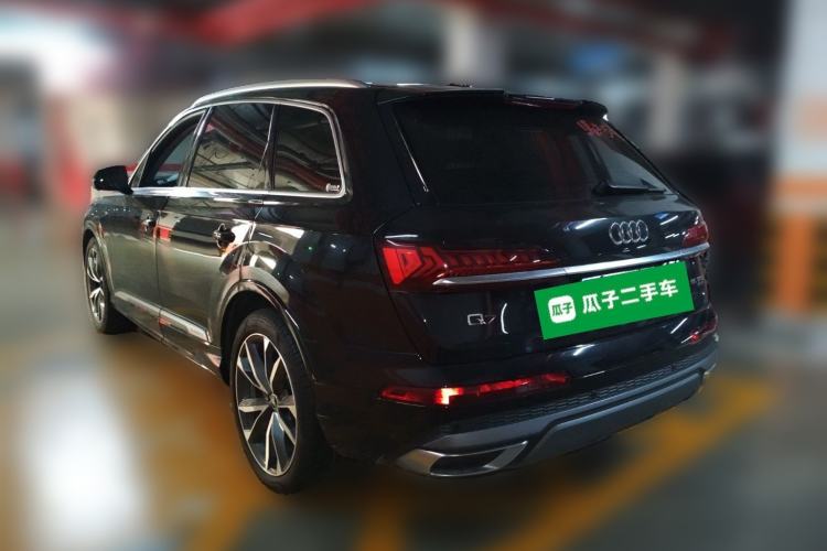 Used Audi Q7 2022 55 TFSI quattro S line Sport model Rear Left 45 Deg