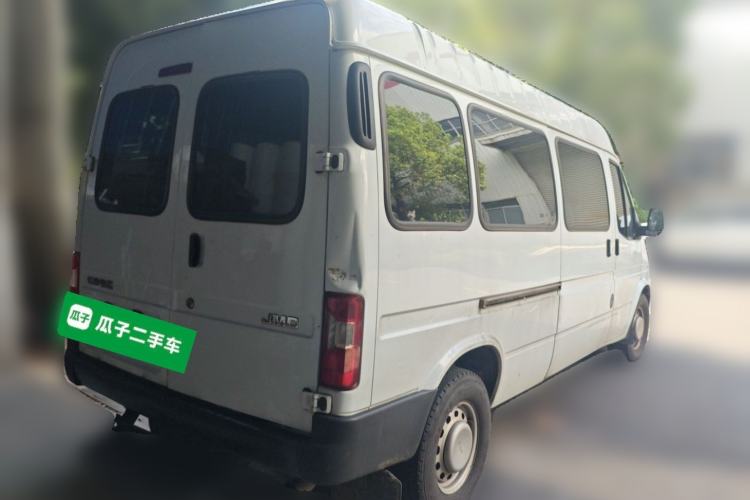 Used JMC Transit 2019 2.8T Commercial Version Long Wheelbase Mid-Roof 6-Seater Rear Single Tire China VI Emission Standard – JX493 Rear Right 45 Deg