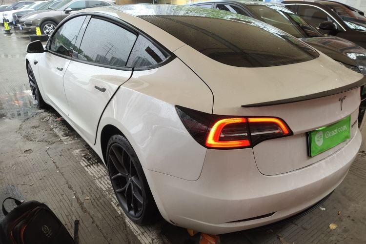 Used Tesla Model 3 2022 Performance High-Performance All-Wheel-Drive Version Rear Left 45 Deg