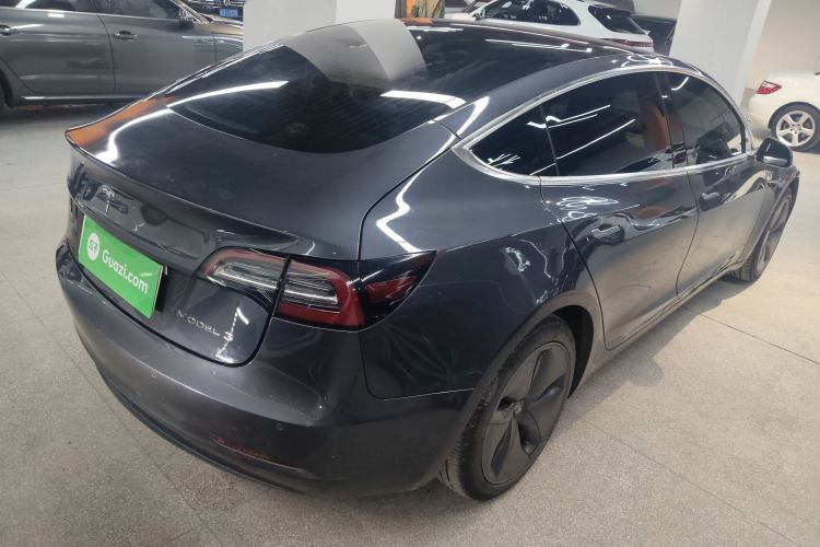 Used Tesla Model 3 2019 Standard Range Rear-Drive Upgraded Version Rear Right 45 Deg