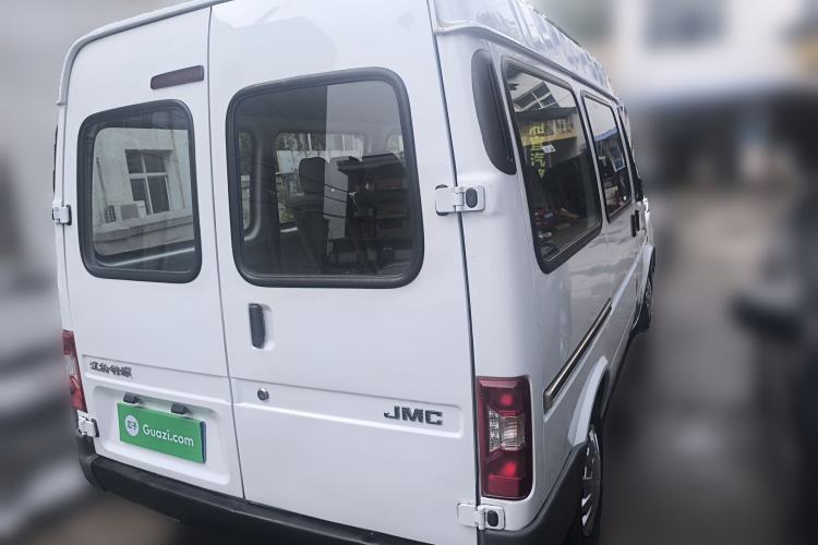 Used JMC Transit 2019 2.8T Commercial Version Short Wheelbase Mid-Roof 6-Seater China VI JX493 Rear Right 45 Deg