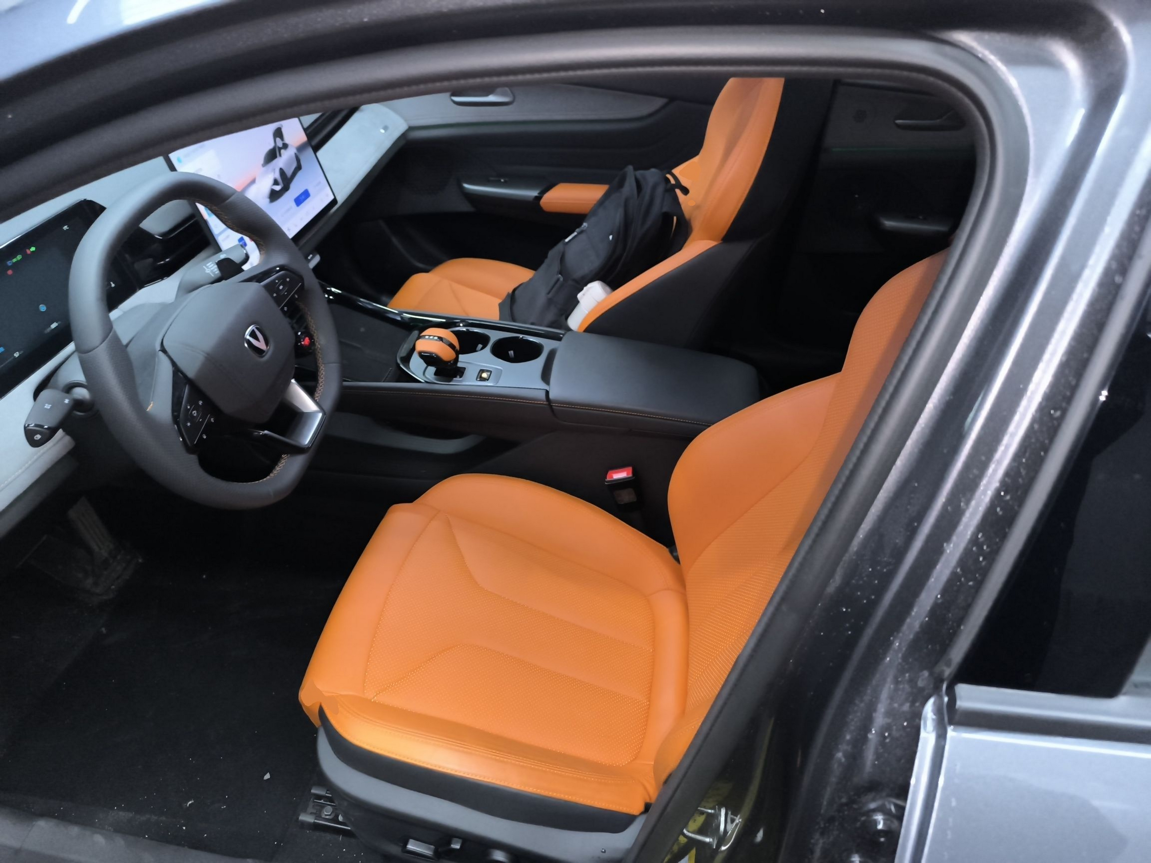 Переднее сиденье в автомобиле