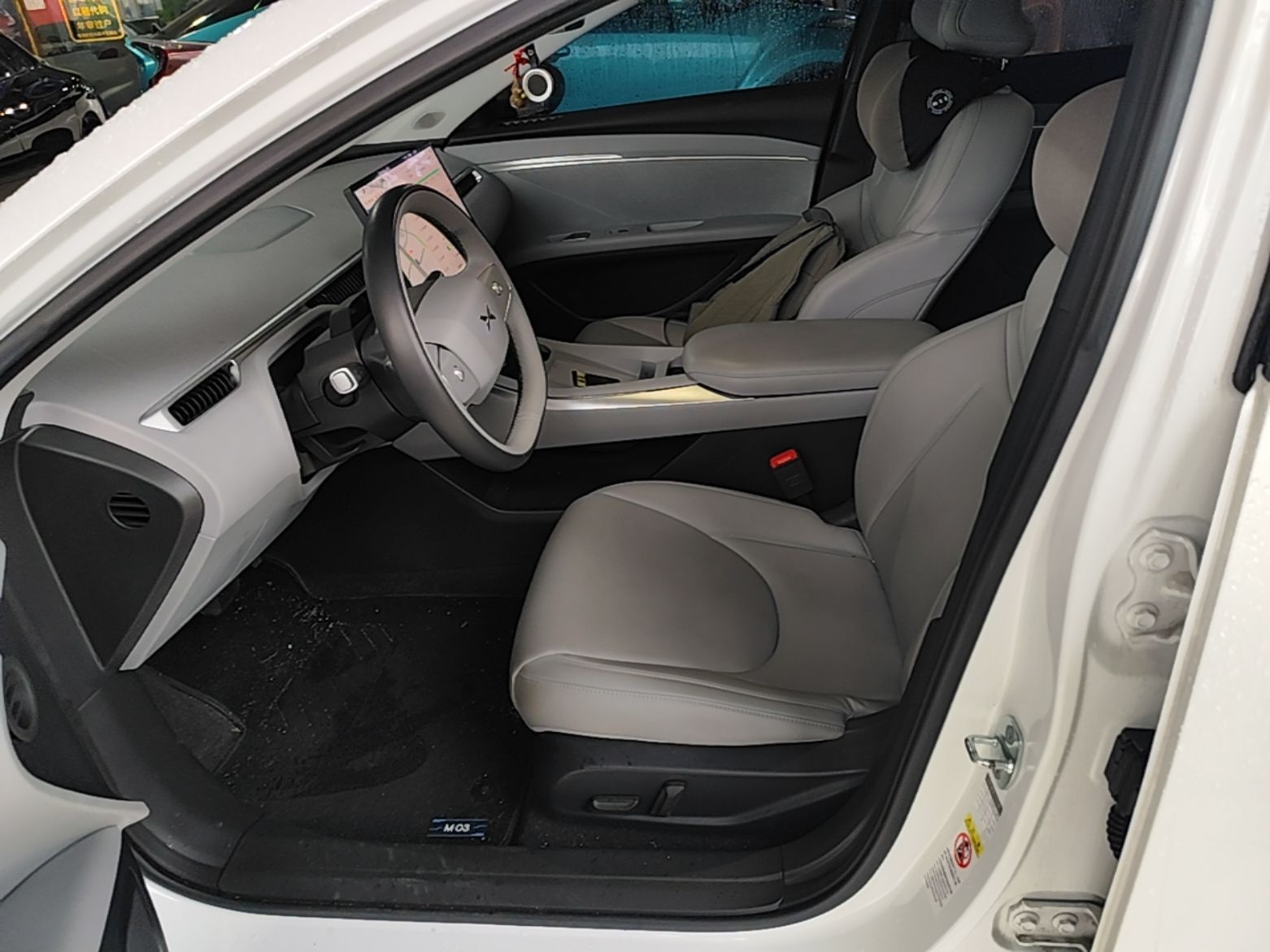 Vordere Reihe im Auto