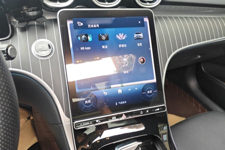 Used Mercedes-Benz C-Class 2023 C 260 L Bright Night Sports Edition Audio And AC Panel