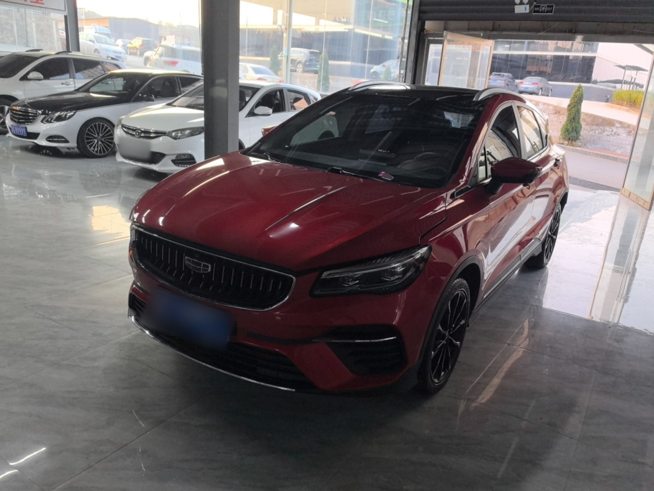 Под передней частью автомобиля