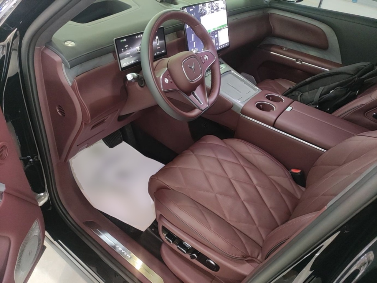 Vordere Reihe im Auto