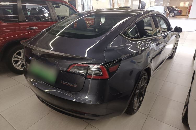 Used Tesla Model 3 2021 Performance High-Performance All-Wheel-Drive Version Rear Right 45 Deg