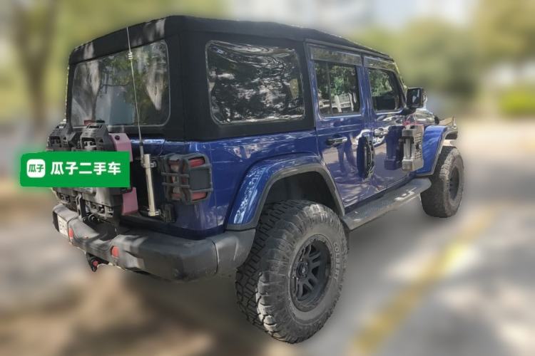 Used Jeep Wrangler 2019 2.0T Sahara Four-Door Version China VI Emission Standard Rear Right 45 Deg