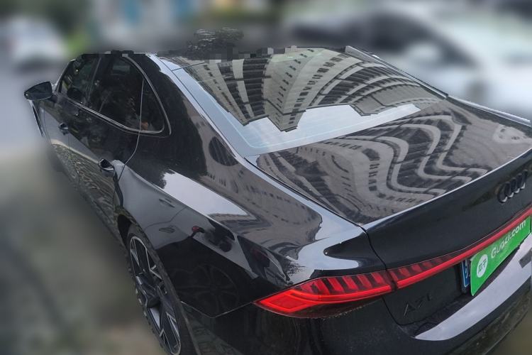 Used Audi A7L 2024 45 TFSI quattro Black Warrior Edition Rear Left 45 Deg