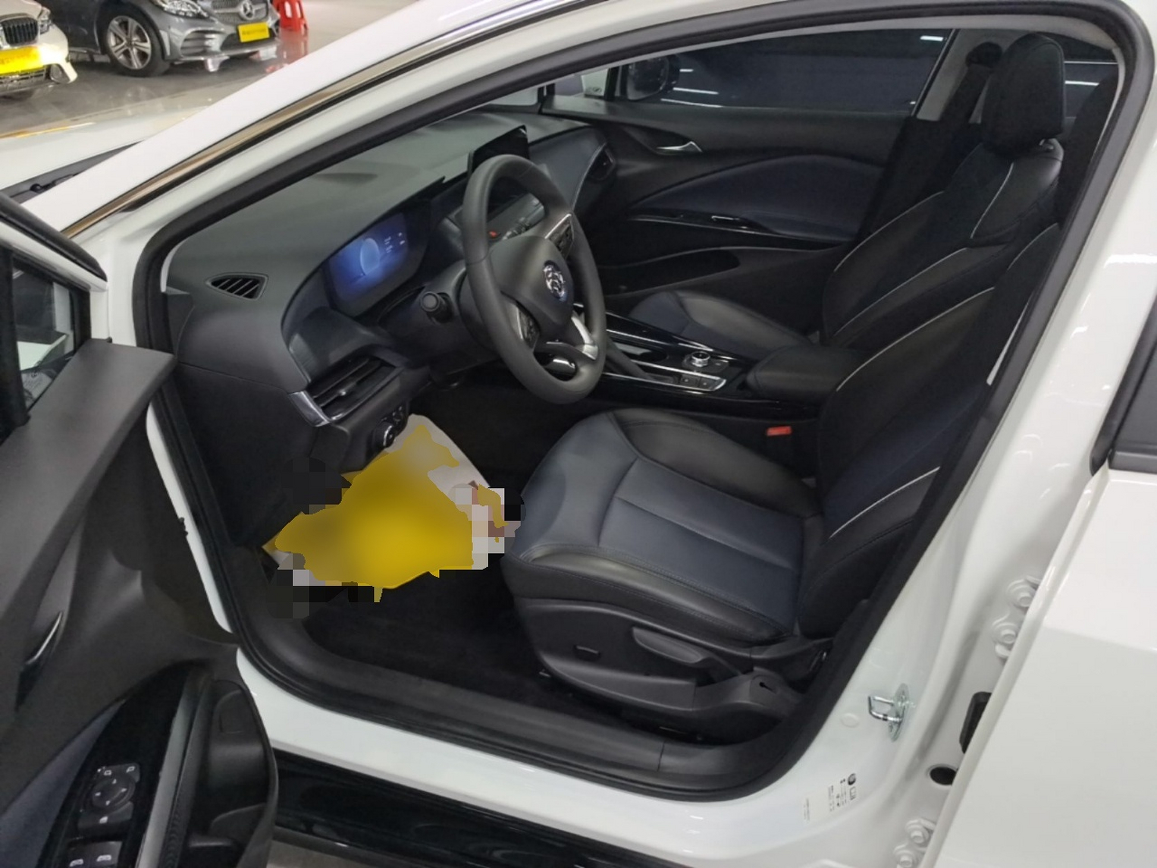 Vordere Reihe im Auto