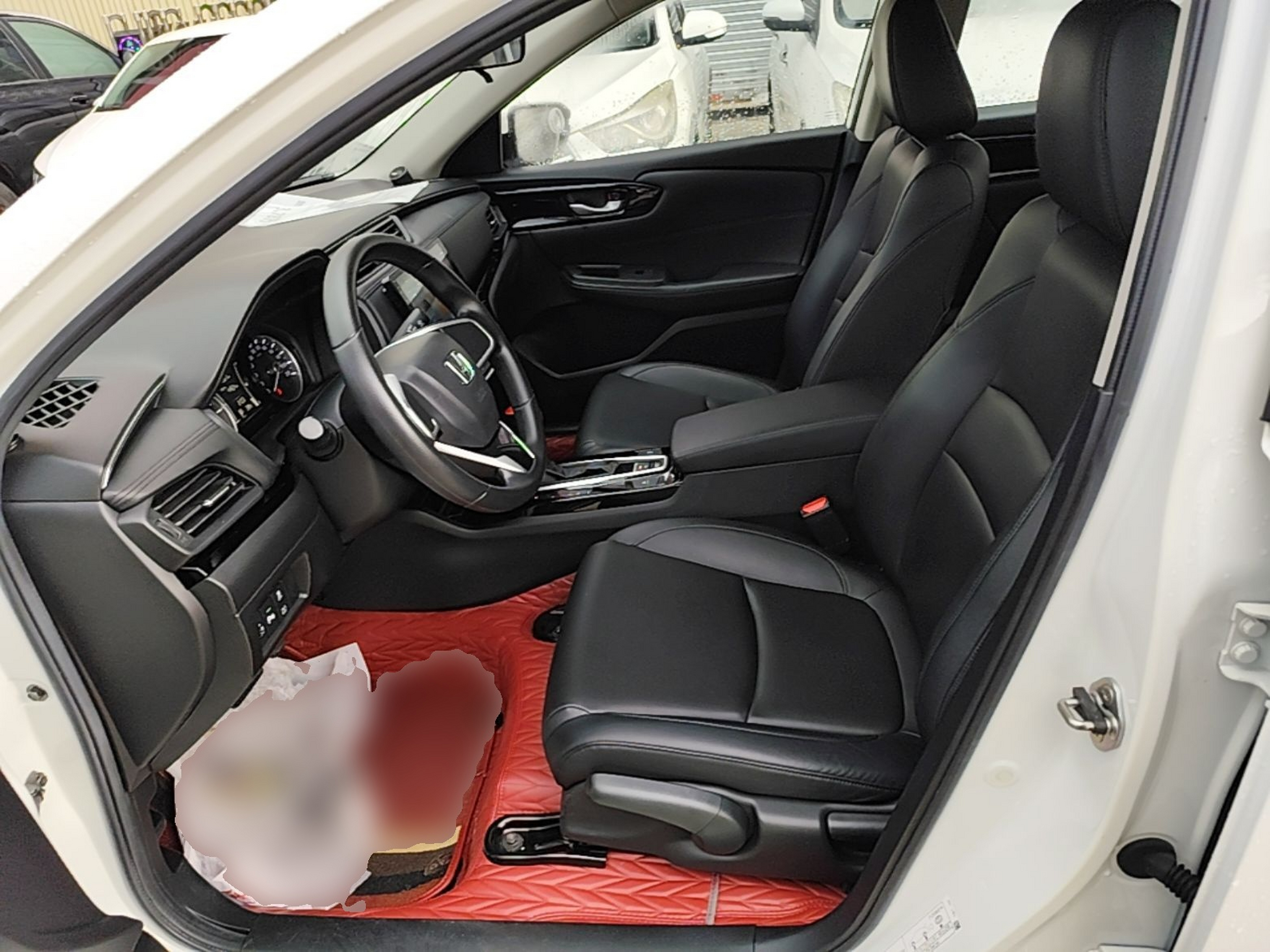 Vordere Reihe im Auto