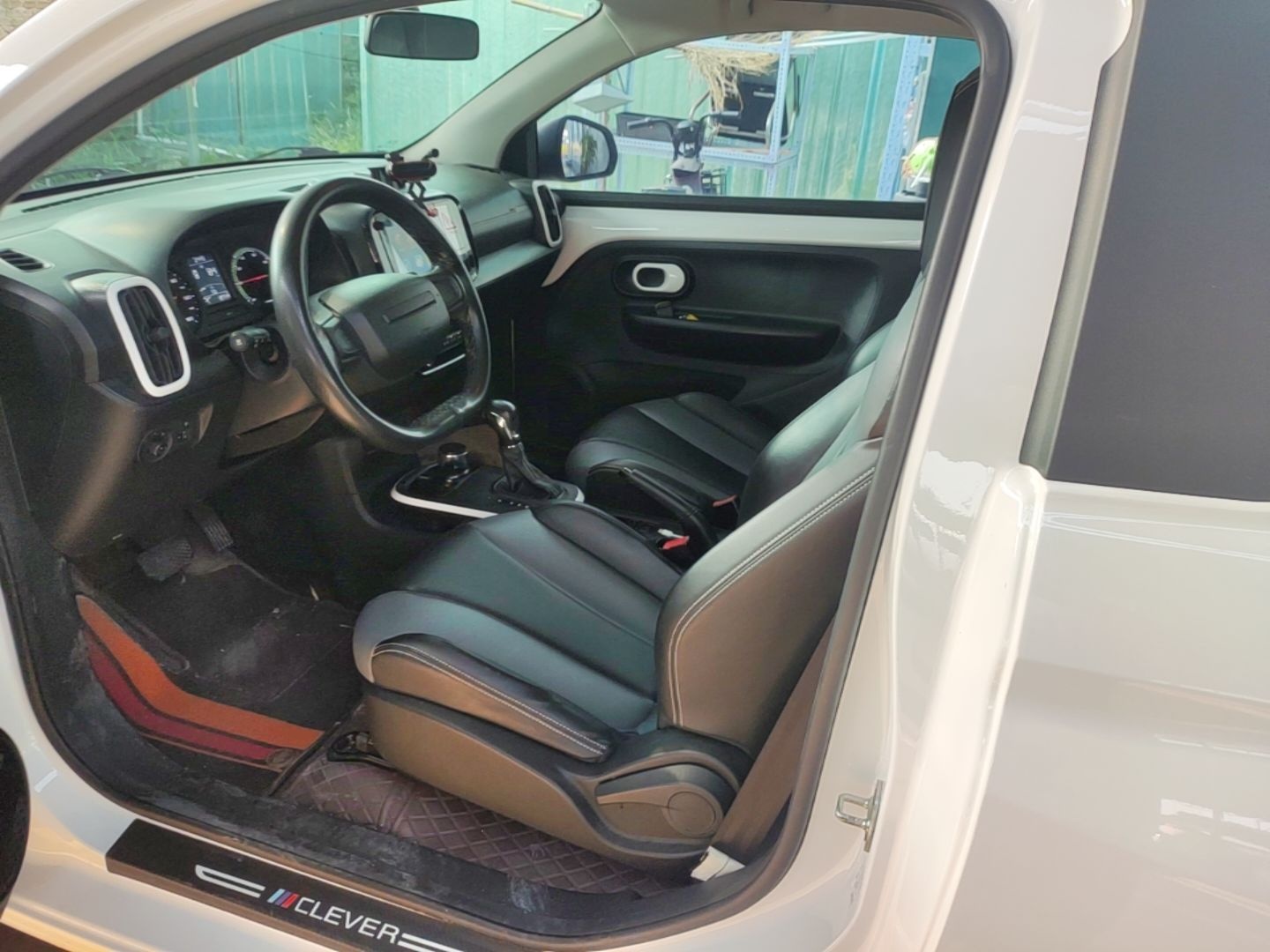 Vordere Reihe im Auto