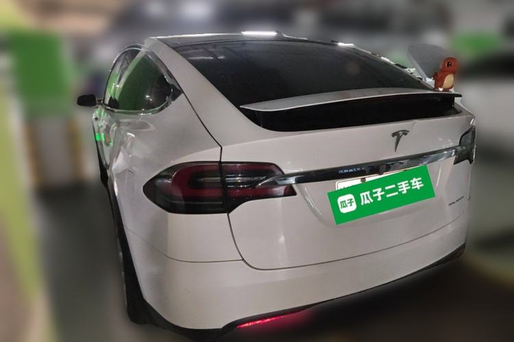 Used Tesla Model X 2020 Long-Range Upgrade Version Rear Left 45 Deg