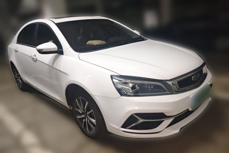 Used Geely Auto Emgrand 2019 Leading Edition 1.5L Manual Upgraded Connectivity Model China V Standard Front Right 45 Deg