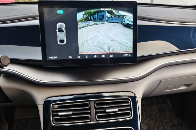 Used BYD Qin PLUS 2021 EV 400KM Luxury Model Audio And AC Panel