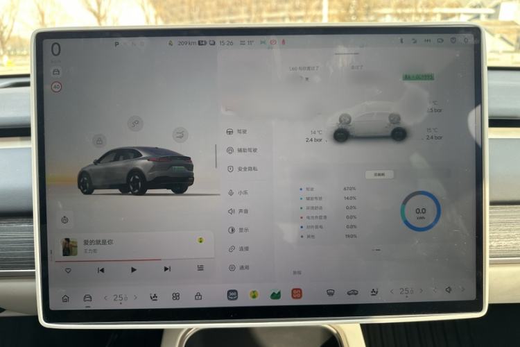 Used ONVO L60 2024 60 kWh Rear-Drive Version Audio And AC Panel