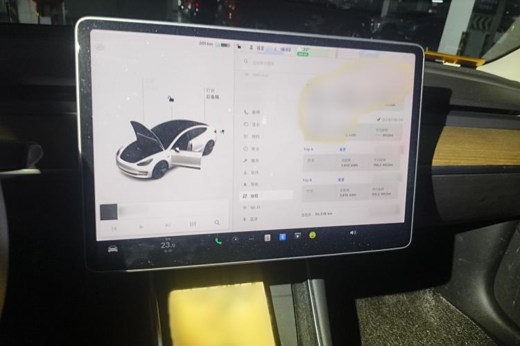 Used Tesla Model 3 2020 Revised Version Standard Range Rear-Wheel Drive – Upgraded Edition Audio And AC Panel