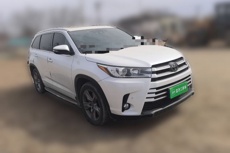 Used Toyota Highlander 2021 2.0T Four-Wheel Drive Luxury Edition 7 Seats Front Right 45 Deg