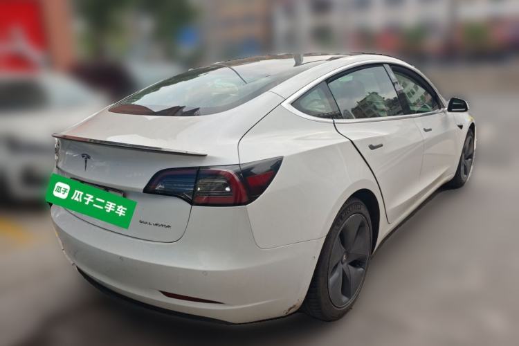 Used Tesla Model 3 2019 Long-Range All-Wheel-Drive Version Rear Right 45 Deg