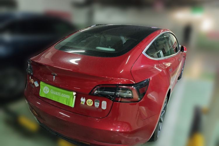 Used Tesla Model 3 2020 Refreshed Version Long-Range Rear-Wheel Drive Rear Right 45 Deg