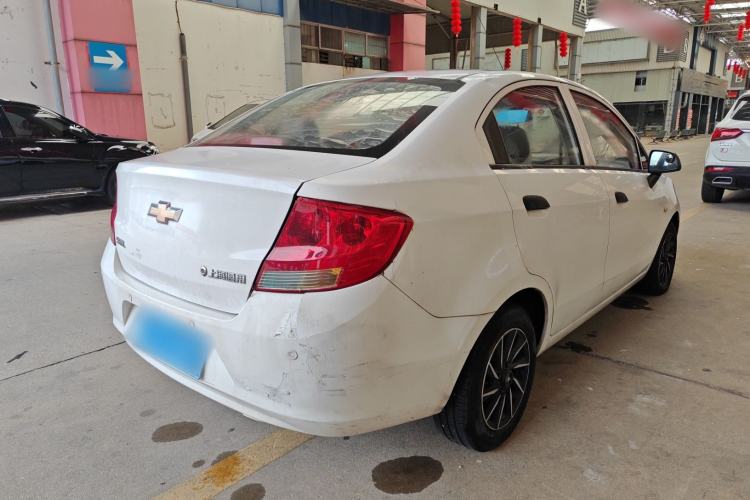 Used Chevrolet Sail 2013 Sedan 1.4L Manual Ideal Happiness Edition Rear Right 45 Deg