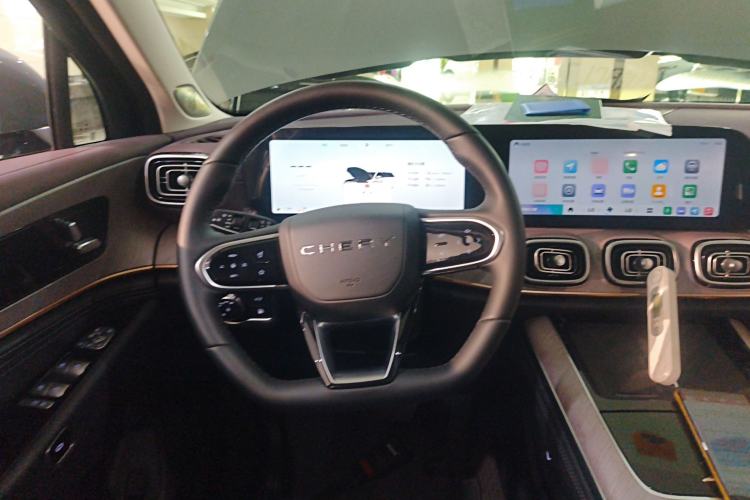 Used Chery Tiggo 9 C-DM 2025 1.5T 106KM Enjoy Edition 7 Seats Lithium Iron Phosphate Steering Wheel