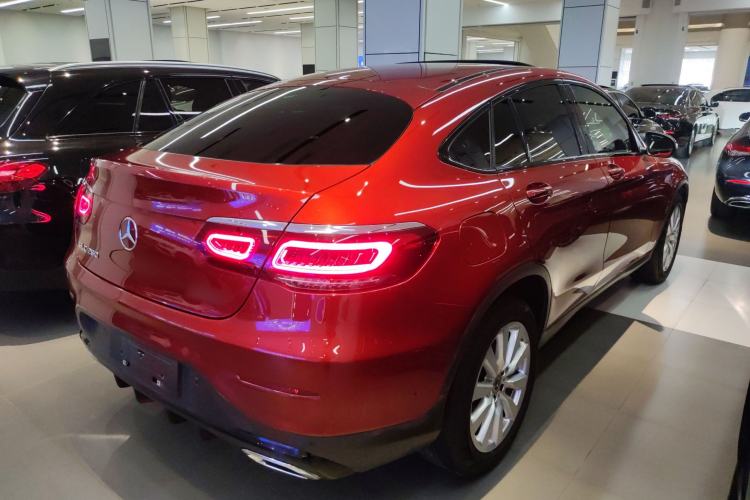 Used Mercedes-Benz GLC Coupe 2020 GLC 260 4MATIC Coupe SUV Rear Right 45 Deg