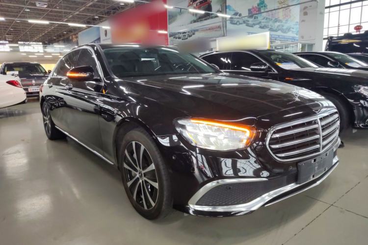 Used Mercedes-Benz E-Class New Energy 2021 E 350 e L Plug-in Hybrid Sedan Front Right 45 Deg