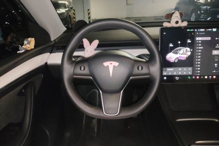Used Tesla Model Y 2021 Standard Range Rear-Wheel Drive Version Steering Wheel