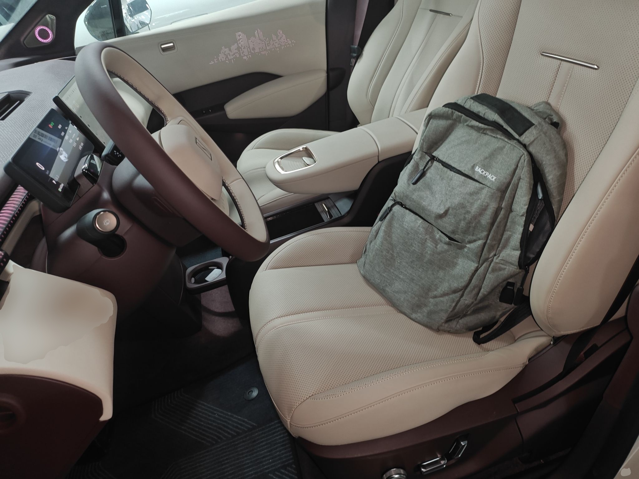 Переднее сиденье в автомобиле